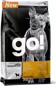 Сухой корм GO! NATURAL Holistic Dog Sensitivity+ Shine Grain+Gluten Free Duck Recipe беззерновой с уткой для щенков и собак 2,72кг (10351): характерис
