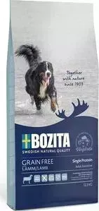 Сухой корм BOZITA Grain Free Adult Sensitive Single Protein with Lamb 23/12 беззерновой с ягненком для взрослых собак 12,5кг (40642)