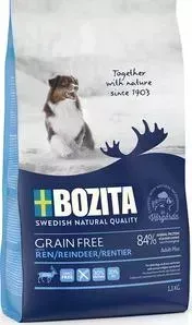 Сухой корм BOZITA Grain Free Adult Plus with Reindeer 30/20 беззерновой с мясом оленя для взрослых собак 1,1кг (40712)