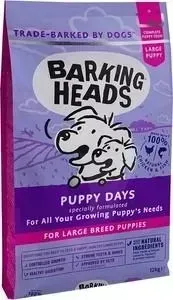 Сухой корм BARKING HEADS Puppy Large Breed Little Big Foot with Chicken Salmon с курицей и лососем для щенков крупных пород 12кг (0469/18117): характе
