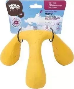 Игрушка Zogoflex Air Wox Large 4" интерактивная желтая для собак 10x15x17см (West Paw Design)