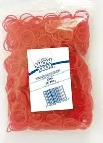 Резинки Show Tech Wrapping Bands Latex Red для папильоток латексные красные для собак 1000шт