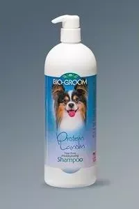 Шампунь BIO-GROOM -кондиционер Protein-Lanolin Shampoo с протеином-ланолином без слез для собак 946мл (20032)