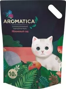 Наполнитель AromatiCat Яблоневый сад силикагелевый с ароматом яблока для кошек 10л (АС210)