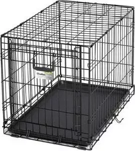 Клетка Midwest Ovation 30" Single Door Crate 79x49x55h см с торцевой вертикально-откидной дверью черная для собак