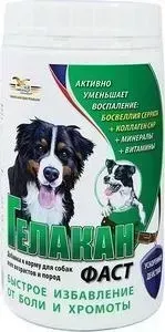 Добавка к корму GELACAN к Фаст быстрое избавление от боли и хромоты для собак всех возрастов и пород 500г