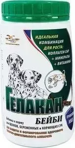 Добавка к корму GELACAN к Бейби формирование здорового опорно-двигательного аппарата для щенков, беременных и кормящих собак 500г
