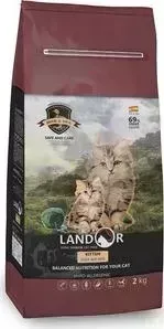 Сухой корм LANDOR Kitten Duck and Rice гипоаллергенный с уткой и рисом для котят 2кг