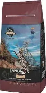 Сухой корм LANDOR Adult Cat Fish and Rice гипоаллергенный с рыбой и рисом для взрослых кошек 2кг