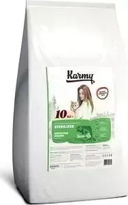 Сухой корм Karmy Sterilized Cat Лосось для стерилизованных кошек 10кг