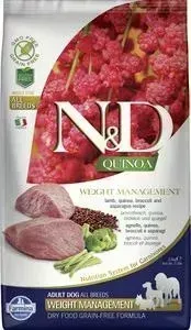 Сухой корм Farmina ND Cat GF Quinoa Weight Management Lamb Broccoli Asparagus беззерновой с ягненком киноа брокколи и спаржей для кошек 2,5кг: характе