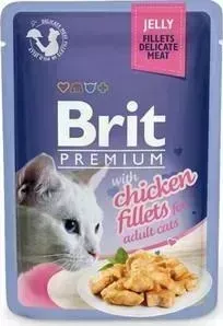 Паучи Brit Premium JELLY with Chicken Fillets for Adult Cats кусочки в желе с куриным филе для взрослых кошек 85г (518463)
