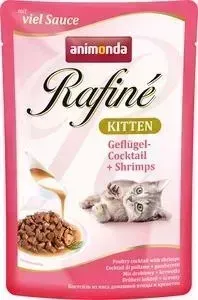 Паучи Animonda Rafine Kitten Poultry Cocktail with Shrimps с мясом домашней птицы и креветками для котят 100г (83786)