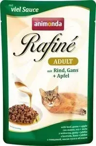 Паучи Animonda Rafine Adult with Beef, Goose + Apple с говядиной, мясом гуся и яблоком для кошек 100г (83788)