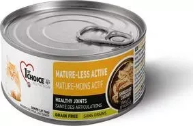 Консервы 1-ST CHOICE Senior Cat Mature-Less Active Grain Free Shredded Chicken с курицей для пожилых кошек 85г (102.6.027)