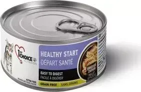 Консервы 1-ST CHOICE Kitten Healthy Start Grain Free Shredded Chicken c курицей для котят 85г (102.6.021)