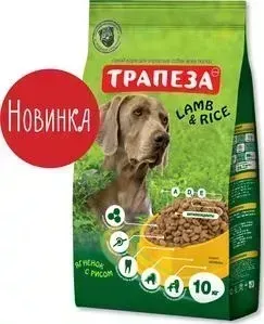 Сухой корм Трапеза Lamb Rice ягненок с рисом для взрослых собак 10 кг (201003075)