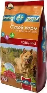 Сухой корм Верные друзья Говядина для собак всех пород 15кг