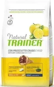 Сухой корм Trainer Natural Small Toy Adult with Dry-Cured Ham and Rice с сыровяленой ветчиной и рисом для взрослых собак мелких пород 2кг