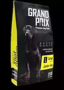 Сухой корм Grand Prix Large Junior Dog Hypoallergenic Gluten Free гипоаллергенный, без глютена с курицей для щенков крупных пород 12кг