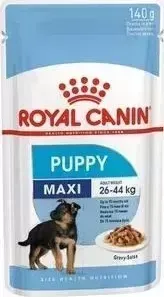 Пауч Royal Canin Maxi Puppy Gravy-Salsa кусочки в соусе сальса для щенков крупных пород c 2 до 10мес 140г