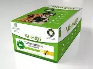 Зубная щетка Whimzees Лакомство Toothbrush Star M Bulk In Display Box для собак М 11см 75шт в коробке (WHZ243ROW)