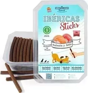 Лакомство MEDITERRANEAN IBERICAS Sticks Salmon Tuna палочки из лосося и тунца для собак 900г (75шт)