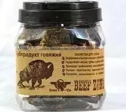 Лакомство GreenQZin Beef Zone сушеное говяжье мясо полосками 3 дюйма субпродукт говяжий для собак 400г (BZ3ST)