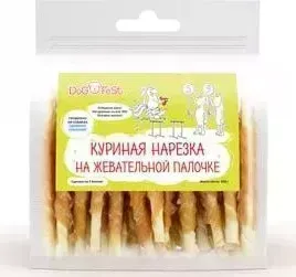 Лакомство Dog Fest Куриная нарезка на жевательной палочке для собак 500г