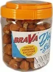 Лакомство BraVa Dog Snacks сушёные куриные кусочки для собак 600 г (110696)