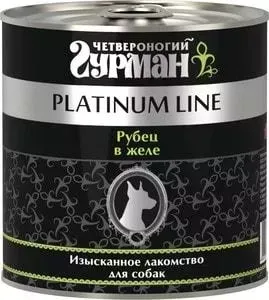 Консервы Четвероногий гурман Platinum Line рубец в желе изысканное лакомство для собак 240г
