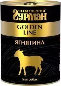 Консервы Четвероногий гурман Golden Line ягнятина для собак 340г