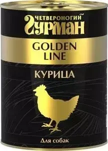 Консервы Четвероногий гурман Golden Line курица для собак 340г