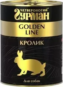 Консервы Четвероногий гурман Golden Line кролик для собак 340г