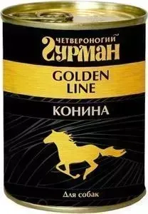 Консервы Четвероногий гурман Golden Line конина для собак 340г