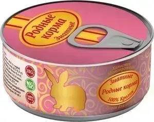 Корм Родные Корма Знатные 100 &#037; Кролик для собак 100г