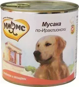 Консервы Мнямс Мусака по-Ираклионски с ягненком и овощами для собак 600г