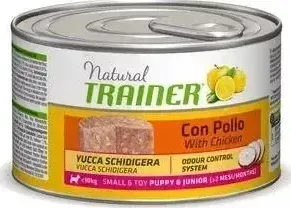 Консервы Trainer Natural Small Toy Puppy Junior with Chicken с курицей для щенков и юниоров мелких и миниатюрных пород 150г