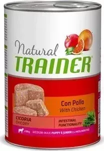 Консервы Trainer Natural Medium-Maxi Puppy Junior with Chicken с курицей для щенков и юниоров средних и крупных пород 400г