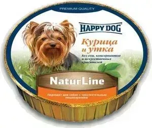 Консервы Happy Dog Natur Line курица и утка для собак 85г (71500)