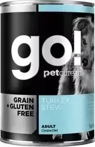 Консервы GO! NATURAL Holistic Dog Grain+Gluten Free Chicken Stew беззерновые с тушеной индейкой для собак 400г (48512)