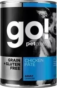Консервы GO! NATURAL Holistic Dog Grain+Gluten Free Chicken Pate беззерновые с курицей для собак 400г (48511)