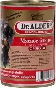 Консервы Dr.ALDER&amp;#039;s Dr.ALDER&s Мясное блюдо алдерс гарант с мясом (говядина) для собак 410г (7738)