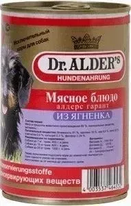 Консервы Dr.ALDER&amp;#039;s Dr.ALDER&s Мясное блюдо алдерс гарант из ягнёнка для собак 410г (7744)