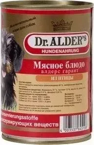 Консервы Dr.ALDER&amp;#039;s Dr.ALDER&s Мясное блюдо алдерс гарант из птицы для собак 410г (7742)