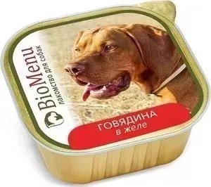 Консервы BioMenu Лакомство для собак Говядина в желе 150г