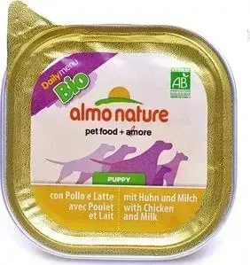 Консервы Almo Nature Daily Menu Bio Puppy with Chicken and Milk паштет с курицей и молоком для собак 300г (2404)