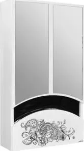 Зеркальный шкаф Mixline Радуга 46 Цветы белый (2131105280429)
