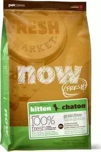 Сухой корм NOW FRESH Kitten Grain Free Turkey, Salmon Duck беззерновой с индейкой, лососем, уткой и овощами для котят 3,63кг (20040)