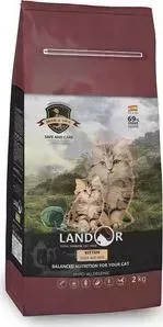 Сухой корм LANDOR Kitten Duck and Rice гипоаллергенный с уткой и рисом для котят 10кг